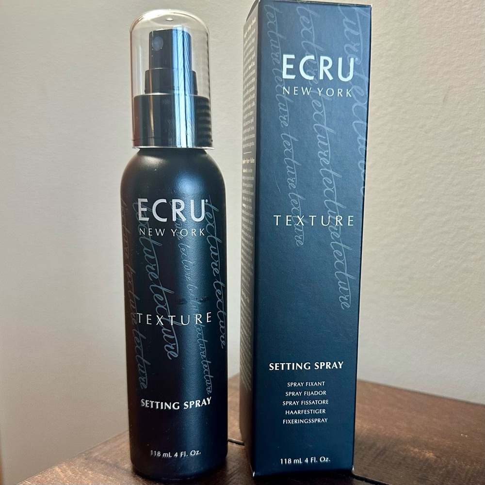 New ECRU New York Texture Hair Setting Spray 4oz With Box Set Style Hold Shine